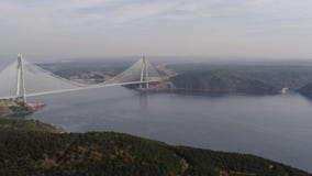 Εναέρια άποψη της τρίτης γέφυρας της Ιστανμπούλ φιλμ μικρού μήκους Εναέρια άποψη της τρίτης γέφυρας της Ιστανμπούλ φιλμ μικρού μήκους