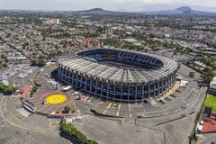 Εναέρια άποψη του γηπέδου ποδοσφαίρου azteca estadio στοκ φωτογραφίες Εναέρια άποψη του γηπέδου ποδοσφαίρου azteca estadio στοκ φωτογραφίες