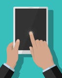 Επίπεδη έννοια ταμπλέτα-PC ελεύθερη απεικόνιση δικαιώματος Επίπεδη έννοια ταμπλέτα-PC ελεύθερη απεικόνιση δικαιώματος