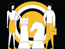 Επιχειρησιακή στρατηγική με τα κομμάτια πινάκων σκακιού ελεύθερη απεικόνιση δικαιώματος Επιχειρησιακή στρατηγική με τα κομμάτια πινάκων σκακιού ελεύθερη απεικόνιση δικαιώματος