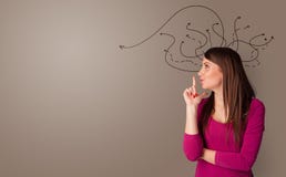 Επιχειρησιακό πρόσωπο που στέκεται με την έννοια κατεύθυνσης στοκ εικόνα με δικαίωμα ελεύθερης χρήσης Επιχειρησιακό πρόσωπο που στέκεται με την έννοια κατεύθυνσης στοκ εικόνα με δικαίωμα ελεύθερης χρήσης