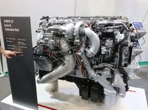 Ευρο- κοινή ράγα 6 μηχανών D3876 LF φορτηγών σε SIAB 2018, Romexpo, Ρουμανία Στοκ φωτογραφίες με δικαίωμα ελεύθερης χρήσης Ευρο- κοινή ράγα 6 μηχανών D3876 LF φορτηγών σε SIAB 2018, Romexpo, Ρουμανία Στοκ φωτογραφίες με δικαίωμα ελεύθερης χρήσης
