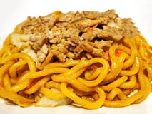 Εύγευστα νουντλς Yakisoba με το χοιρινό κρέας στοκ εικόνες Εύγευστα νουντλς Yakisoba με το χοιρινό κρέας στοκ εικόνες