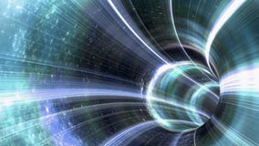 Ζωντανεψοντας wormhole μια σήραγγα μέσω του διαστήματος Βρόχος-ικανό 4K διανυσματική απεικόνιση Ζωντανεψοντας wormhole μια σήραγγα μέσω του διαστήματος Βρόχος-ικανό 4K διανυσματική απεικόνιση