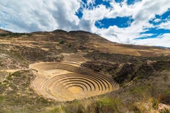 Η αρχαιολογική περιοχή σε Moray, προορισμός ταξιδιού στην περιοχή Cusco και την ιερή κοιλάδα, του Περού Μεγαλοπρεπή ομόκεντρα πεζ στοκ φωτογραφίες με δικαίωμα ελεύθερης χρήσης Η αρχαιολογική περιοχή σε Moray, προορισμός ταξιδιού στην περιοχή Cusco και την ιερή κοιλάδα, του Περού Μεγαλοπρεπή ομόκεντρα πεζ στοκ φωτογραφίες με δικαίωμα ελεύθερης χρήσης
