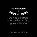 Η βιβλική φράση από το deuteronomy 31:6 είναι strond και θαρραλέο δ διανυσματική απεικόνιση Η βιβλική φράση από το deuteronomy 31:6 είναι strond και θαρραλέο δ διανυσματική απεικόνιση