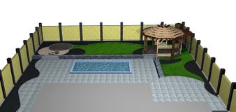 Η εξωραΐζοντας isometric άποψη λιμνών και αξόνων κατωφλιών, τρισδιάστατη δίνει απεικόνιση αποθεμάτων Η εξωραΐζοντας isometric άποψη λιμνών και αξόνων κατωφλιών, τρισδιάστατη δίνει απεικόνιση αποθεμάτων