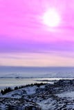 Ηλιοβασίλεμα σε Thingvellir, Ισλανδία Στοκ εικόνες με δικαίωμα ελεύθερης χρήσης Ηλιοβασίλεμα σε Thingvellir, Ισλανδία Στοκ εικόνες με δικαίωμα ελεύθερης χρήσης