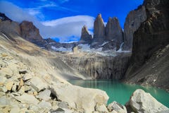 Ηλιοβασίλεμα στη λίμνη Pehoe, Torres Del Paine, Παταγωνία, Χιλή στοκ φωτογραφία με δικαίωμα ελεύθερης χρήσης Ηλιοβασίλεμα στη λίμνη Pehoe, Torres Del Paine, Παταγωνία, Χιλή στοκ φωτογραφία με δικαίωμα ελεύθερης χρήσης