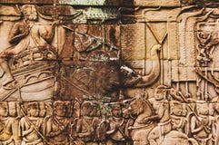 Η λεπτομέρεια ανακούφισης Bas σε Angkor Wat, Siem συγκεντρώνει, Καμπότζη, Indochina, Ασία στοκ εικόνα με δικαίωμα ελεύθερης χρήσης Η λεπτομέρεια ανακούφισης Bas σε Angkor Wat, Siem συγκεντρώνει, Καμπότζη, Indochina, Ασία στοκ εικόνα με δικαίωμα ελεύθερης χρήσης