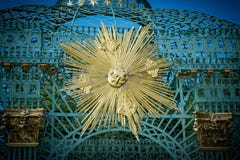 Η πέργκολα και ο ήλιος στο παλάτι Sanssouci, Πότσνταμ στοκ φωτογραφία με δικαίωμα ελεύθερης χρήσης Η πέργκολα και ο ήλιος στο παλάτι Sanssouci, Πότσνταμ στοκ φωτογραφία με δικαίωμα ελεύθερης χρήσης