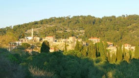 η παραδοσιακή πέτρα στεγάζει τα παλαιά τουρκικά χωριά γύρω από Assos, Canakkale, Τουρκία φιλμ μικρού μήκους η παραδοσιακή πέτρα στεγάζει τα παλαιά τουρκικά χωριά γύρω από Assos, Canakkale, Τουρκία φιλμ μικρού μήκους
