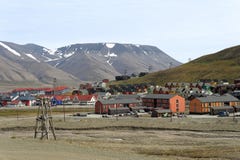 Η πόλη Longyear Svalbard Στοκ εικόνες με δικαίωμα ελεύθερης χρήσης Η πόλη Longyear Svalbard Στοκ εικόνες με δικαίωμα ελεύθερης χρήσης