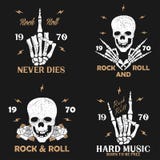 Η τυπωμένη ύλη μουσικής ροκ grunge για την ενδυμασία με το χέρι σκελετών, κρανίο και αυξήθηκε Εκλεκτής ποιότητας σύνολο γραφικής απεικόνιση αποθεμάτων Η τυπωμένη ύλη μουσικής ροκ grunge για την ενδυμασία με το χέρι σκελετών, κρανίο και αυξήθηκε Εκλεκτής ποιότητας σύνολο γραφικής απεικόνιση αποθεμάτων
