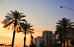 Ηλιοβασίλεμα στην ακτή Miraflores της Λίμα Περού στοκ εικόνες Ηλιοβασίλεμα στην ακτή Miraflores της Λίμα Περού στοκ εικόνες