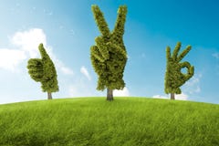 Θετικό δέντρο ελεύθερη απεικόνιση δικαιώματος Θετικό δέντρο ελεύθερη απεικόνιση δικαιώματος