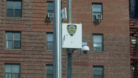 Κάμερα παρακολούθησης NYPD στο ξέπλυμα στοκ φωτογραφία με δικαίωμα ελεύθερης χρήσης Κάμερα παρακολούθησης NYPD στο ξέπλυμα στοκ φωτογραφία με δικαίωμα ελεύθερης χρήσης