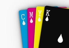 κάρτες cmyk διανυσματική απεικόνιση κάρτες cmyk διανυσματική απεικόνιση