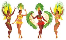 Καθορισμένος βραζιλιάνος χορευτής samba Το διανυσματικό όμορφο κορίτσι καρναβαλιού που φορά ένα κοστούμι φεστιβάλ χορεύει ελεύθερη απεικόνιση δικαιώματος Καθορισμένος βραζιλιάνος χορευτής samba Το διανυσματικό όμορφο κορίτσι καρναβαλιού που φορά ένα κοστούμι φεστιβάλ χορεύει ελεύθερη απεικόνιση δικαιώματος