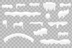 Καλύμματα, χιονιές και snowdrifts χιονιού καθορισμένα ελεύθερη απεικόνιση δικαιώματος Καλύμματα, χιονιές και snowdrifts χιονιού καθορισμένα ελεύθερη απεικόνιση δικαιώματος