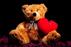 καρδιά teddybear Στοκ Εικόνα καρδιά teddybear Στοκ Εικόνα