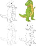 Κινούμενα σχέδια tyrannosaur επίσης corel σύρετε το διάνυσμα απεικόνισης Σημείο για να διαστίξει το παιχνίδι για το ki απεικόνιση αποθεμάτων Κινούμενα σχέδια tyrannosaur επίσης corel σύρετε το διάνυσμα απεικόνισης Σημείο για να διαστίξει το παιχνίδι για το ki απεικόνιση αποθεμάτων