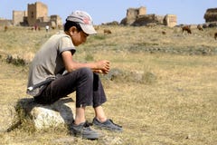 Κλείστε επάνω στο παιδί ποιμένων στοκ φωτογραφίες με δικαίωμα ελεύθερης χρήσης Κλείστε επάνω στο παιδί ποιμένων στοκ φωτογραφίες με δικαίωμα ελεύθερης χρήσης