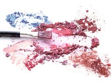 Κοκκινίστε αποτελεί το καλλυντικό στη συντριμμένη ζωηρόχρωμη σκιά ματιών να ακτινοβολήσει στοκ φωτογραφίες Κοκκινίστε αποτελεί το καλλυντικό στη συντριμμένη ζωηρόχρωμη σκιά ματιών να ακτινοβολήσει στοκ φωτογραφίες