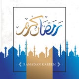 Κομψό υπόβαθρο χαιρετισμού σχεδίου του Kareem Ramadan για τη μουσουλμανική κοινότητα με το αραβικό ζωηρόχρωμο ύφος καλλιγραφίας κ ελεύθερη απεικόνιση δικαιώματος Κομψό υπόβαθρο χαιρετισμού σχεδίου του Kareem Ramadan για τη μουσουλμανική κοινότητα με το αραβικό ζωηρόχρωμο ύφος καλλιγραφίας κ ελεύθερη απεικόνιση δικαιώματος