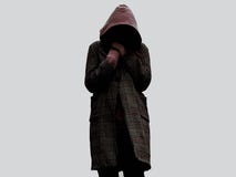 Κορίτσι χωρίς κορίτσι προσώπων προσώπου noface στην κουκούλα στοκ φωτογραφίες με δικαίωμα ελεύθερης χρήσης Κορίτσι χωρίς κορίτσι προσώπων προσώπου noface στην κουκούλα στοκ φωτογραφίες με δικαίωμα ελεύθερης χρήσης