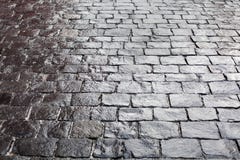 Κυβόλινθοι στο υπόβαθρο πεζοδρομίων, το γκρίζο ή μαύρο χρώμα σύστασης πεζοδρομίων πετρών, υγρός επάνω τοπ άποψης σχεδίων οδικής ε στοκ φωτογραφίες Κυβόλινθοι στο υπόβαθρο πεζοδρομίων, το γκρίζο ή μαύρο χρώμα σύστασης πεζοδρομίων πετρών, υγρός επάνω τοπ άποψης σχεδίων οδικής ε στοκ φωτογραφίες