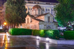 Λίγη μητρόπολη της Αθήνας, Ελλάδα στοκ εικόνα Λίγη μητρόπολη της Αθήνας, Ελλάδα στοκ εικόνα