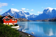 Λίμνη Pehoe, Torres Del Paine National πάρκο, Παταγωνία, Χιλή Λίμνη Pehoe, Torres Del Paine National πάρκο, Παταγωνία, Χιλή