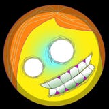 Λαϊκό τέχνης πρόσωπο smiley emoji αποκριών διανυσματικό για το editable ψηφιακό emoji Clipart 2$ο eps τεράτων μπλουζών emoticons διανυσματική απεικόνιση Λαϊκό τέχνης πρόσωπο smiley emoji αποκριών διανυσματικό για το editable ψηφιακό emoji Clipart 2$ο eps τεράτων μπλουζών emoticons διανυσματική απεικόνιση