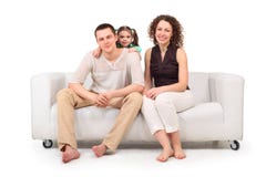 λευκό καναπέδων προγόνων &del στοκ εικόνα λευκό καναπέδων προγόνων &del στοκ εικόνα