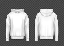 Λευκό τρισδιάστατο άτομο hoodie ή ρεαλιστικό hoody πρότυπο ατόμων διανυσματική απεικόνιση Λευκό τρισδιάστατο άτομο hoodie ή ρεαλιστικό hoody πρότυπο ατόμων διανυσματική απεικόνιση