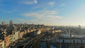 Λιμένας της Γένοβας αεροπορικώς στοκ φωτογραφίες με δικαίωμα ελεύθερης χρήσης Λιμένας της Γένοβας αεροπορικώς στοκ φωτογραφίες με δικαίωμα ελεύθερης χρήσης