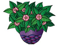 Λουλούδια Doodle και ένα βάζο Floral σχέδιο, σχέδιο χεριών ελεύθερη απεικόνιση δικαιώματος Λουλούδια Doodle και ένα βάζο Floral σχέδιο, σχέδιο χεριών ελεύθερη απεικόνιση δικαιώματος