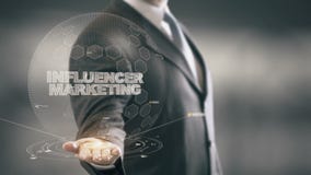 Μάρκετινγκ Influencer με την έννοια επιχειρηματιών ολογραμμάτων διανυσματική απεικόνιση Μάρκετινγκ Influencer με την έννοια επιχειρηματιών ολογραμμάτων διανυσματική απεικόνιση