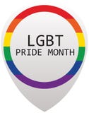 Μήνας υπερηφάνειας LGBT τον Ιούνιο απεικόνιση αποθεμάτων Μήνας υπερηφάνειας LGBT τον Ιούνιο απεικόνιση αποθεμάτων