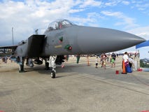 Μακρύς γκρίζος F15 αεριωθούμενος μαχητής ανωτερότητας αέρα αετών στοκ εικόνες Μακρύς γκρίζος F15 αεριωθούμενος μαχητής ανωτερότητας αέρα αετών στοκ εικόνες