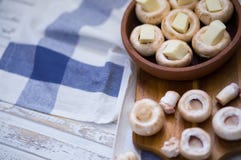 Μανιτάρια που ψήνονται στο της Γεωργίας παραδοσιακό ketsi πιάτων αργίλου με το τυρί suluguni Της Γεωργίας παραδοσιακά τρόφιμα στοκ εικόνες Μανιτάρια που ψήνονται στο της Γεωργίας παραδοσιακό ketsi πιάτων αργίλου με το τυρί suluguni Της Γεωργίας παραδοσιακά τρόφιμα στοκ εικόνες