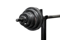 Μαύρα barbells που απομονώνονται στην άσπρη εκλεκτική εστίαση υποβάθρου, αθλητισμός barbells, μαύροι αλτήρες, barbells στο διάστη στοκ εικόνα με δικαίωμα ελεύθερης χρήσης Μαύρα barbells που απομονώνονται στην άσπρη εκλεκτική εστίαση υποβάθρου, αθλητισμός barbells, μαύροι αλτήρες, barbells στο διάστη στοκ εικόνα με δικαίωμα ελεύθερης χρήσης