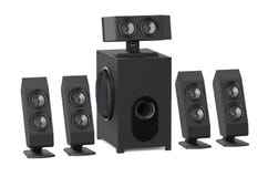 Μεγάφωνα με το subwoofer διανυσματική απεικόνιση Μεγάφωνα με το subwoofer διανυσματική απεικόνιση