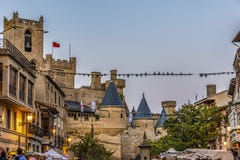 Μεσαιωνικό χωριό Olite του κεντρικού δρόμου του ιστορικού κέντρου Ναβάρρα Ισπανία στοκ φωτογραφία Μεσαιωνικό χωριό Olite του κεντρικού δρόμου του ιστορικού κέντρου Ναβάρρα Ισπανία στοκ φωτογραφία
