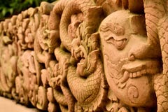 Μια όμορφη ταϊλανδική τέχνη στοκ φωτογραφία με δικαίωμα ελεύθερης χρήσης Μια όμορφη ταϊλανδική τέχνη στοκ φωτογραφία με δικαίωμα ελεύθερης χρήσης