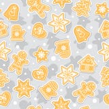 Μπισκότα Χριστουγέννων Doodles Μελόψωμο - διανυσματικό άνευ ραφής σχέδιο Ταπετσαρία Χριστουγέννων ελεύθερη απεικόνιση δικαιώματος Μπισκότα Χριστουγέννων Doodles Μελόψωμο - διανυσματικό άνευ ραφής σχέδιο Ταπετσαρία Χριστουγέννων ελεύθερη απεικόνιση δικαιώματος
