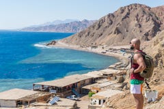 Μπλε τρύπα, Dahab, Sinai, Ερυθρά Θάλασσα, Αίγυπτος στοκ εικόνα Μπλε τρύπα, Dahab, Sinai, Ερυθρά Θάλασσα, Αίγυπτος στοκ εικόνα