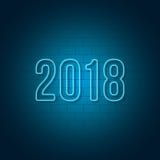 Νέο σημάδι νέου έτους 2018 διανυσματική απεικόνιση Νέο σημάδι νέου έτους 2018 διανυσματική απεικόνιση