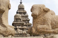 Ναός Mahabalipuram, Tamil Nadu, Ινδία, Ασία ακτών στοκ φωτογραφίες με δικαίωμα ελεύθερης χρήσης Ναός Mahabalipuram, Tamil Nadu, Ινδία, Ασία ακτών στοκ φωτογραφίες με δικαίωμα ελεύθερης χρήσης